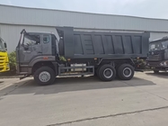 Black SINOTRUK HOWO Tipper Dump Truck LHD 6X4 371HP New Howo E7 Cab